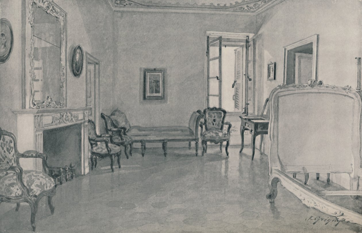 Rom der Napoleon ble født, 1896 av Unbekannt