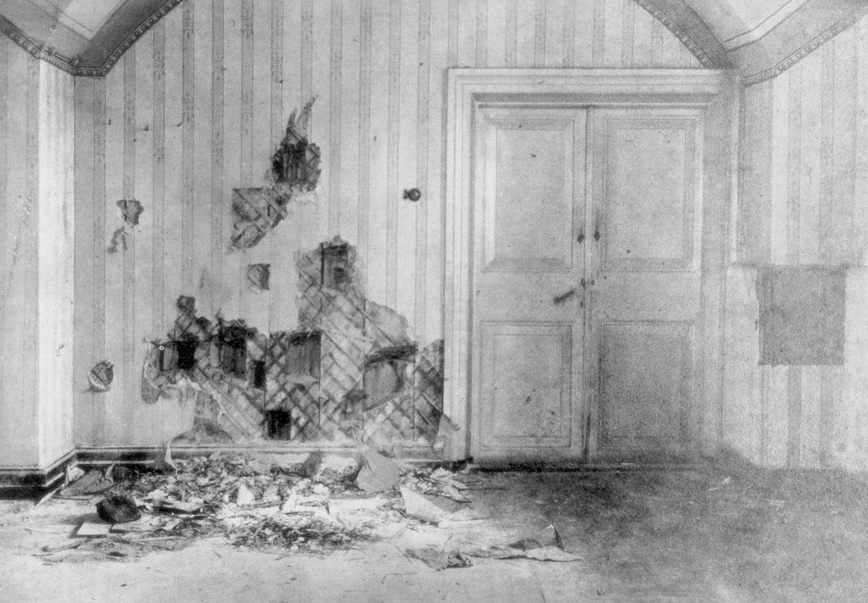 Rom hvor tsar Nicholas II og hans familie ble henrettet, Jekaterinburg, Russland, 17. juli 1918 av Unbekannt