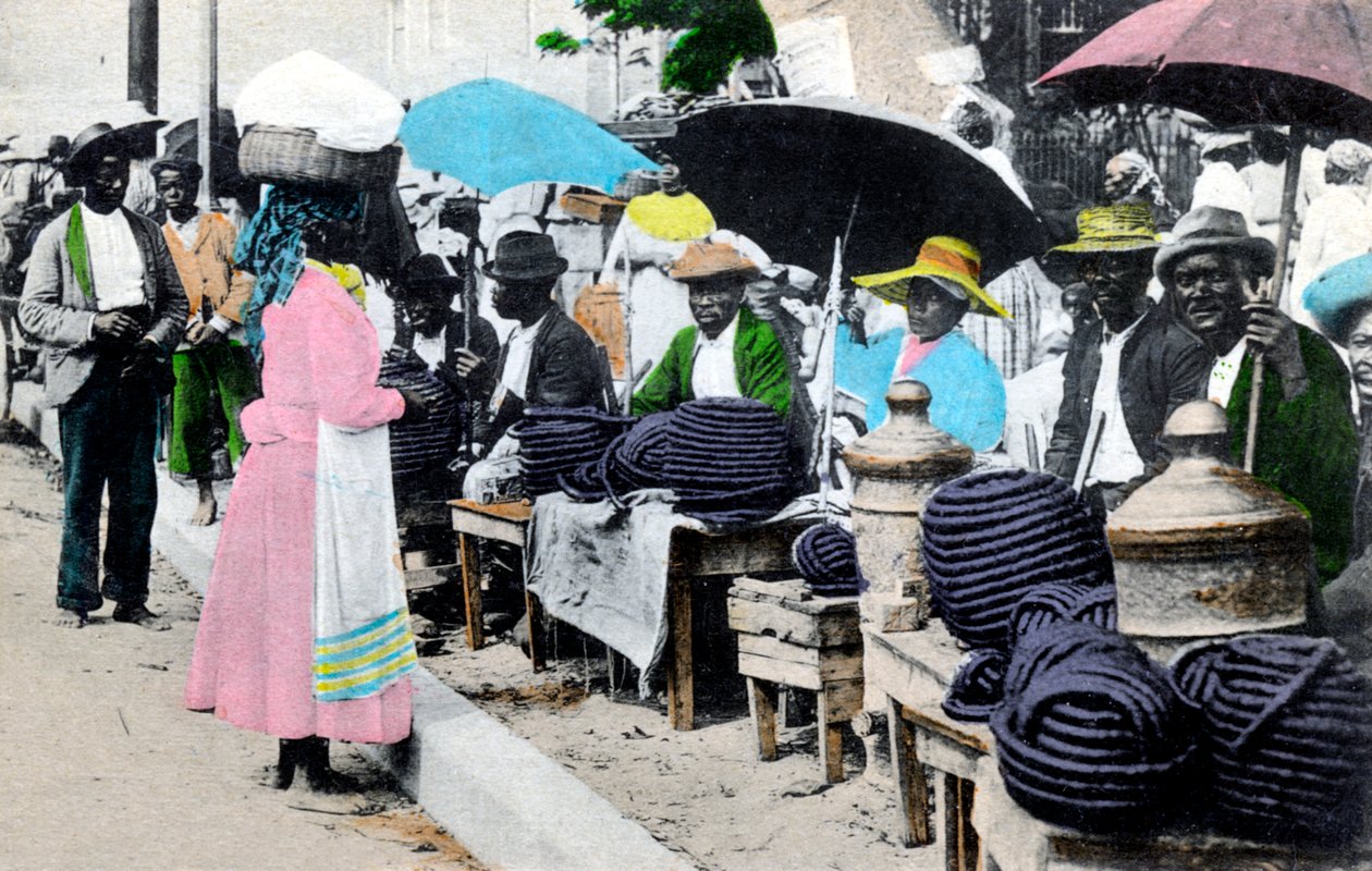 Selgere av tautobakk, Jamaica, ca 1900-tallet av Unbekannt