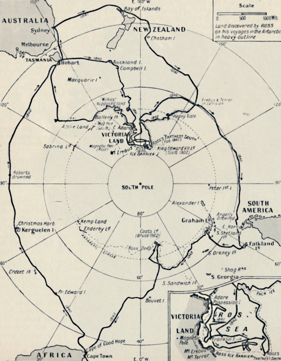 Ross Antarctic Voyage in the Erebus and the Terror, 12. november 1840, 1937 av Unbekannt