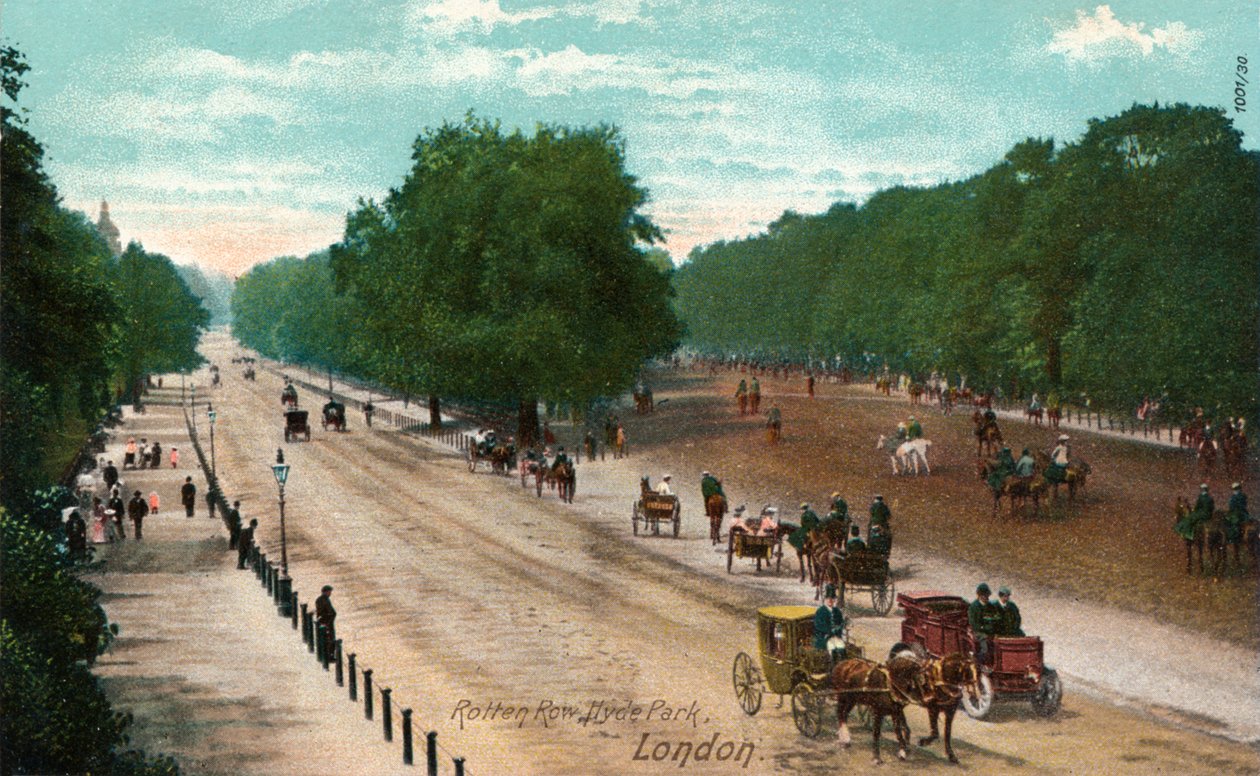 Rotten Row, Hyde Park, London, c1910 av Unbekannt