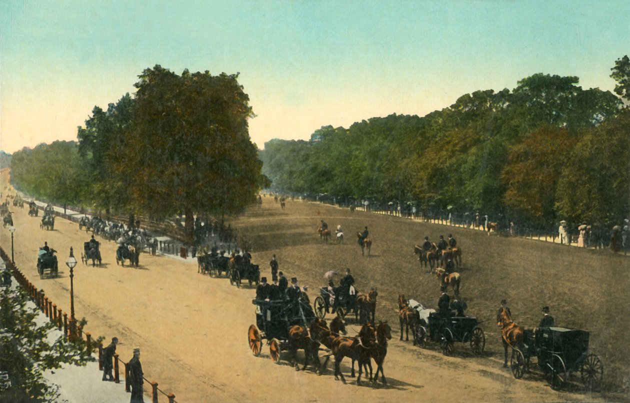 Rotten Row, Hyde Park, London, c1910. av Unbekannt