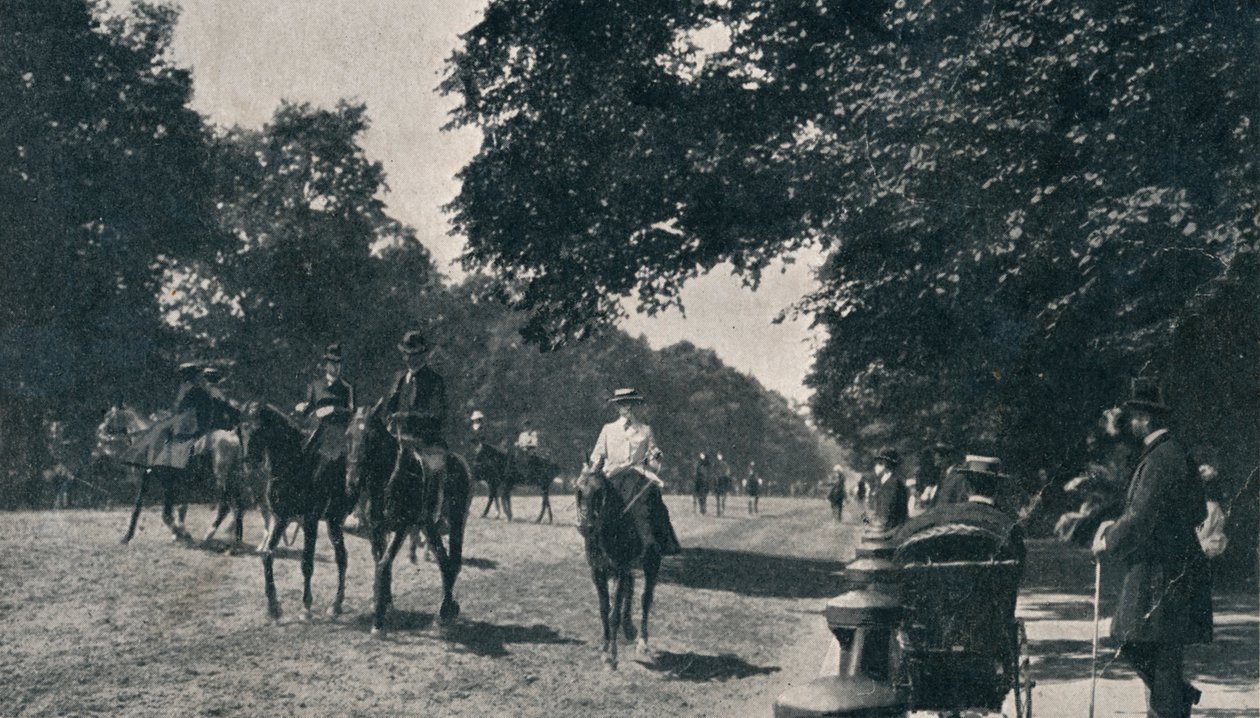 Rotten Row, Hyde Park, c1900 av Unbekannt