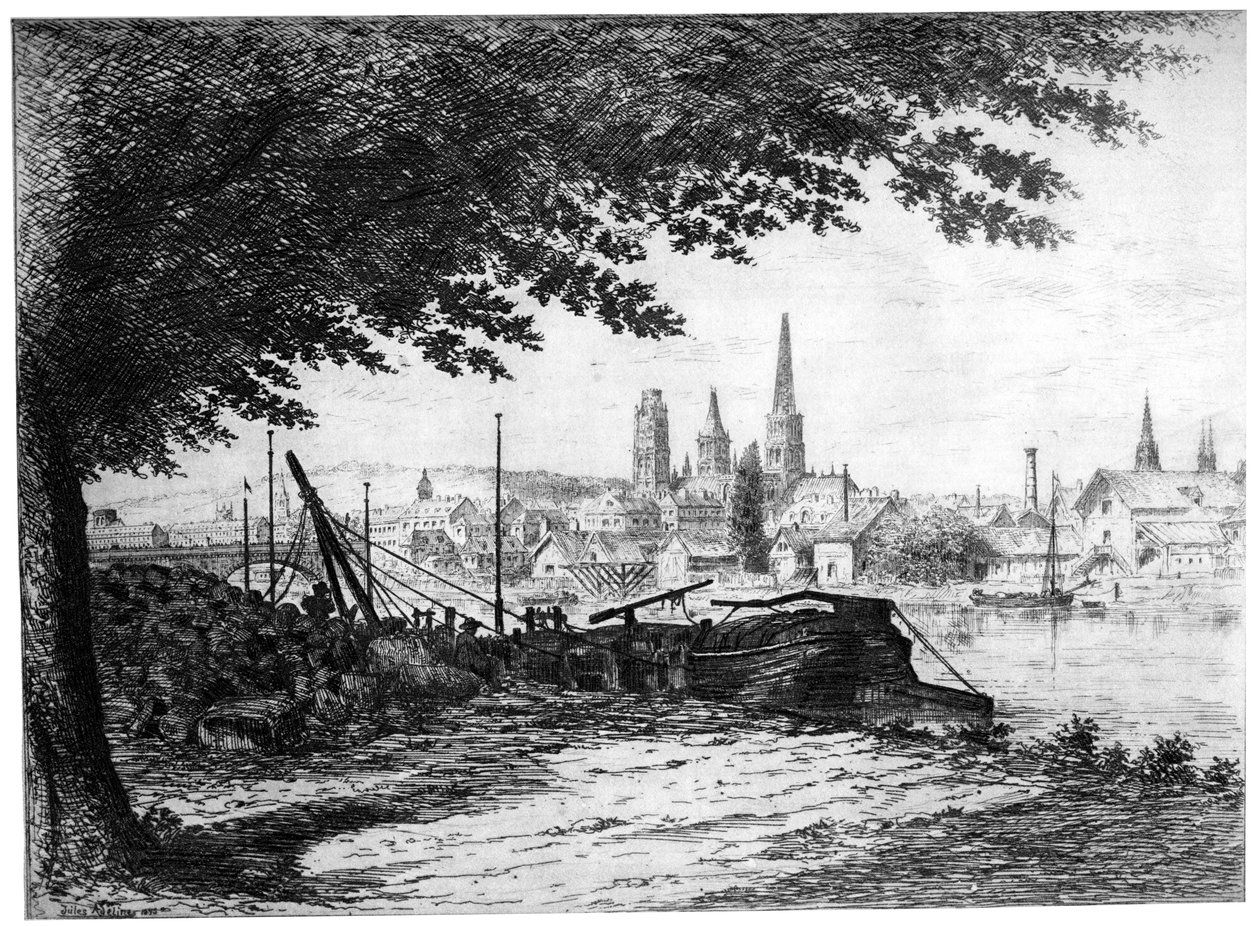 Rouen fangst av Cours-la-Reine, c1865-1905 1924 av Unbekannt