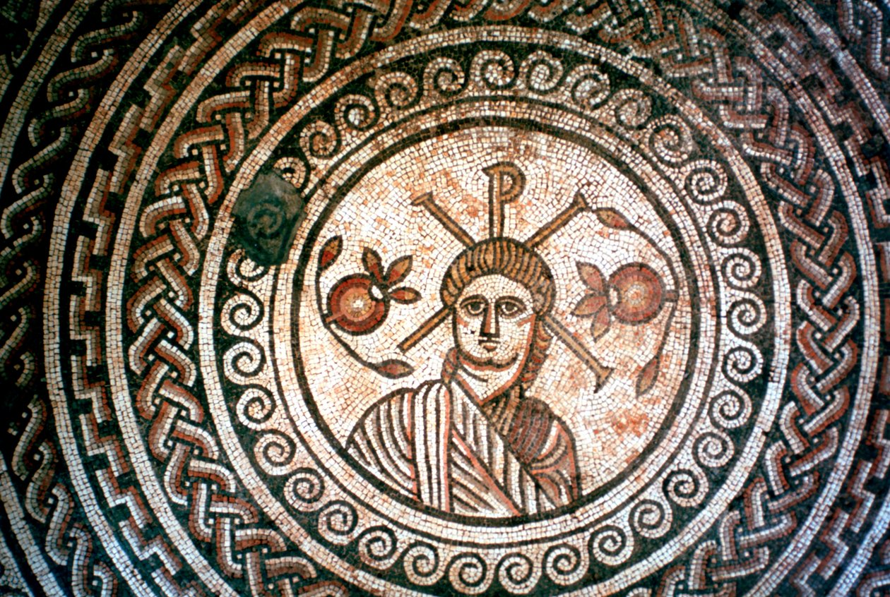 Roundel fra en romersk villa, St Mary, Dorset, 4. århundre e.Kr av Unbekannt