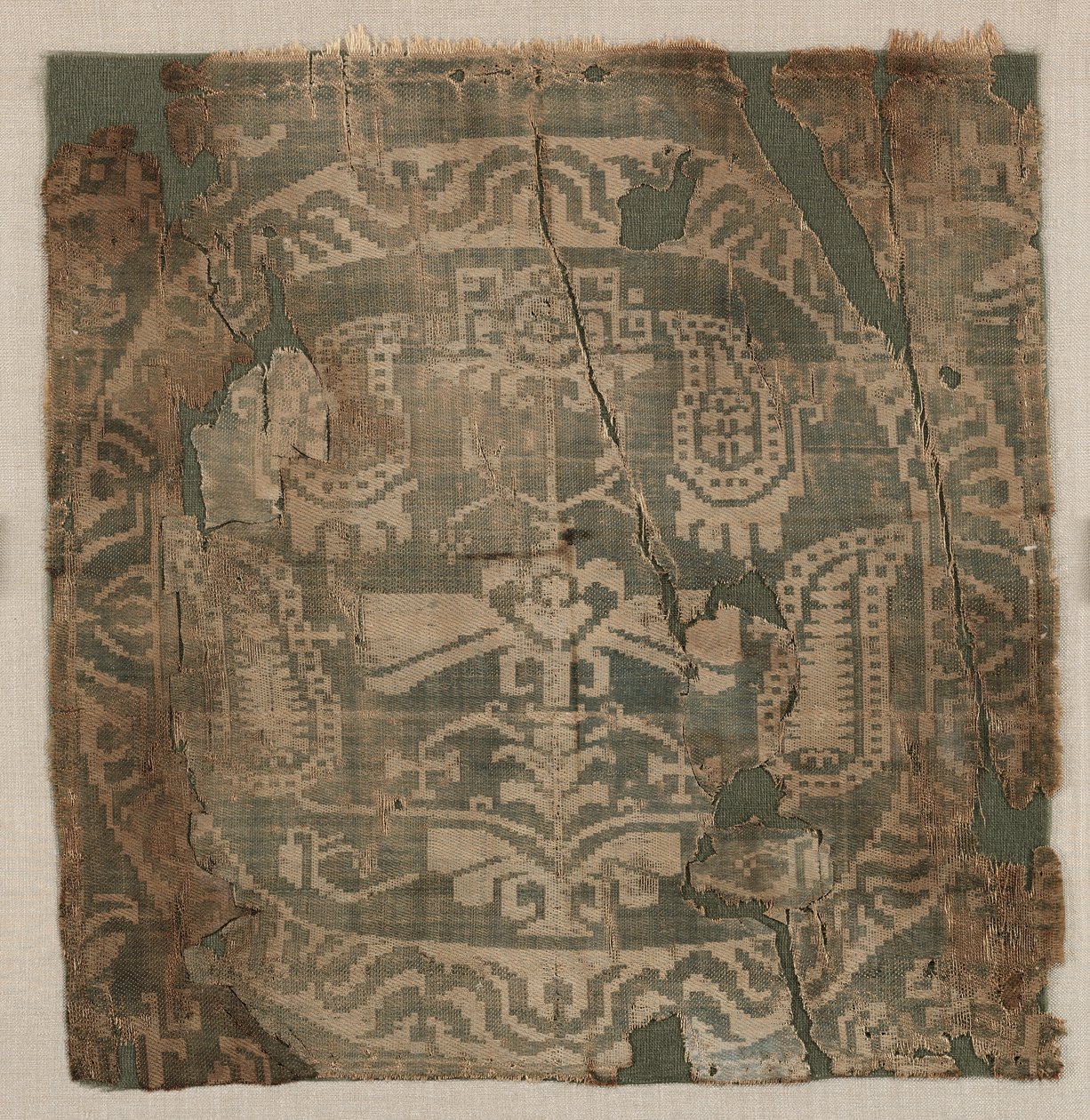 Runddel med kantet palmetre, fra tunika, 650-850. av Unbekannt