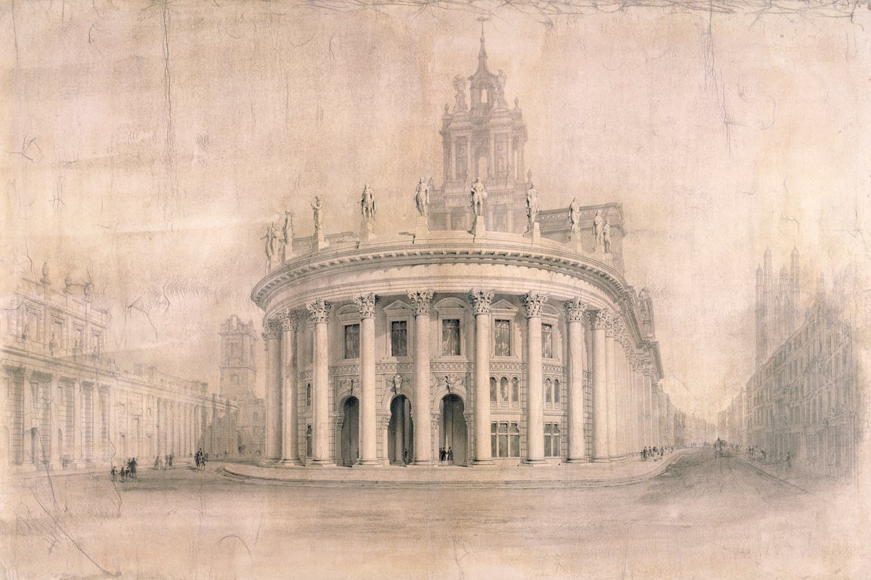 Royal Exchange, London, 1838 av Unbekannt