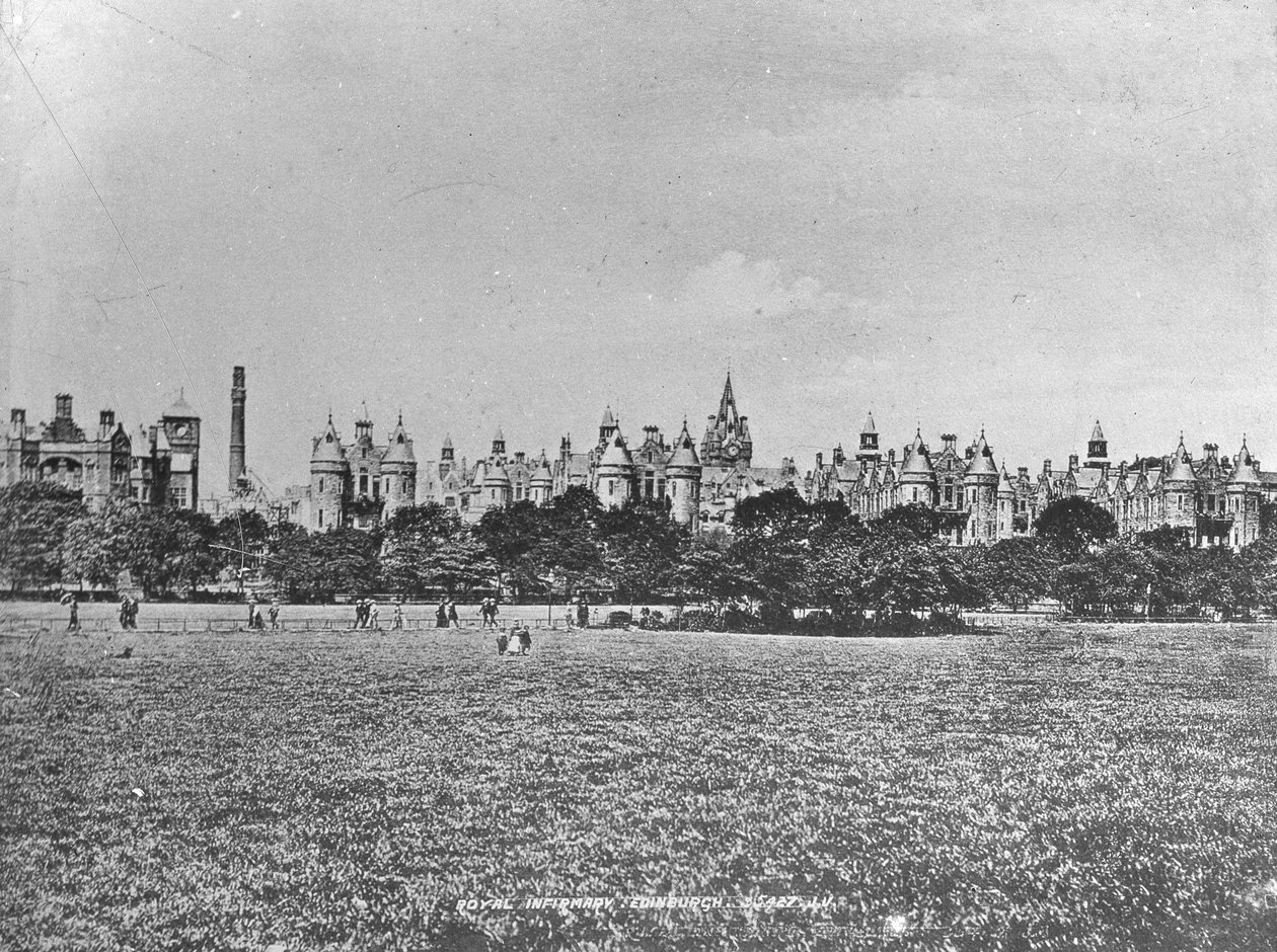 Royal Infirmary, Edinburgh, Skottland, slutten av 1800- eller begynnelsen av 1900-tallet av Unbekannt