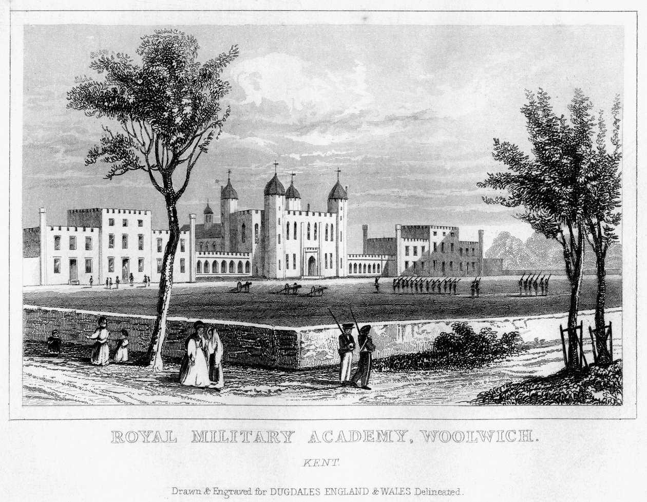 Royal Military Academy, Woolwich, London, 1800-tallet av Unbekannt