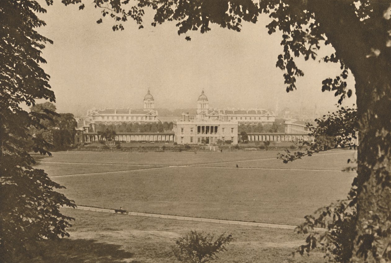 Royal Naval College i Greenwich, Once a Hospital for Disabled Sailors, c1935. av Unbekannt