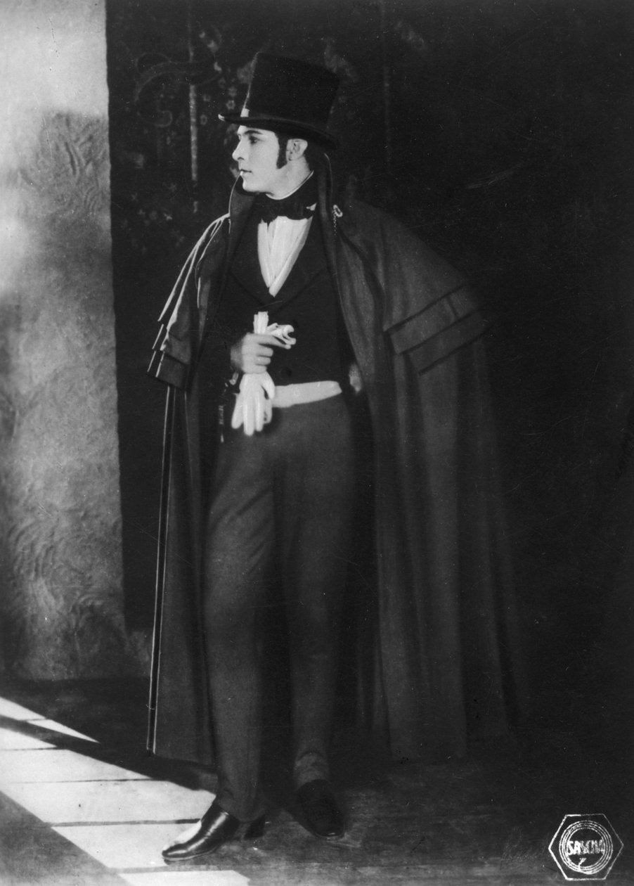 Rudolph Valentino 1895-1926, italiensk skuespiller, ca 1920-tallet av Unbekannt