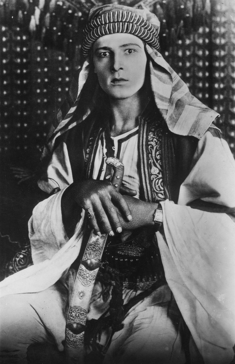 Rudolph Valentino 1895-1926 i The Sheikh, 1921 av Unbekannt