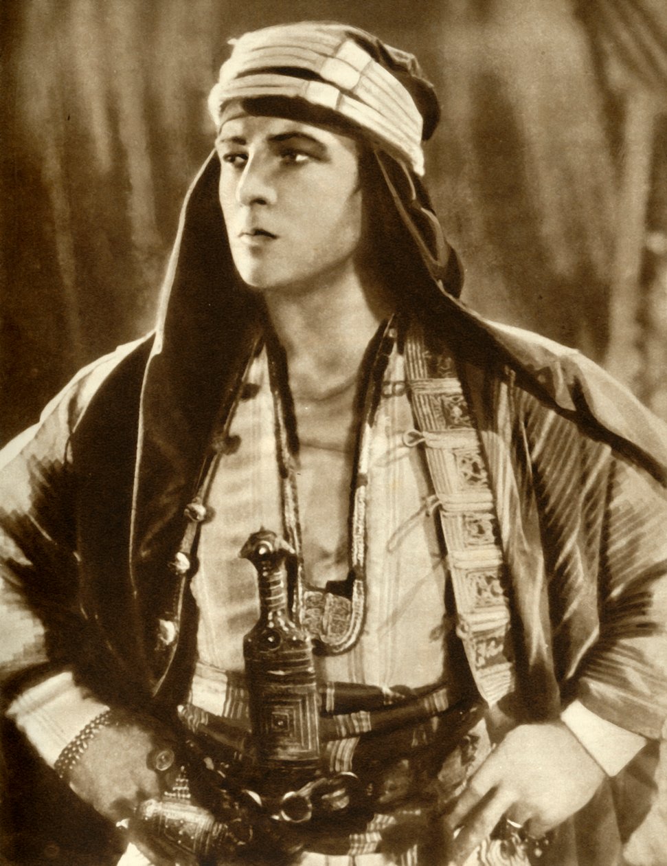 Rudolph Valentino i The Sheik, 1921, 1935. av Unbekannt