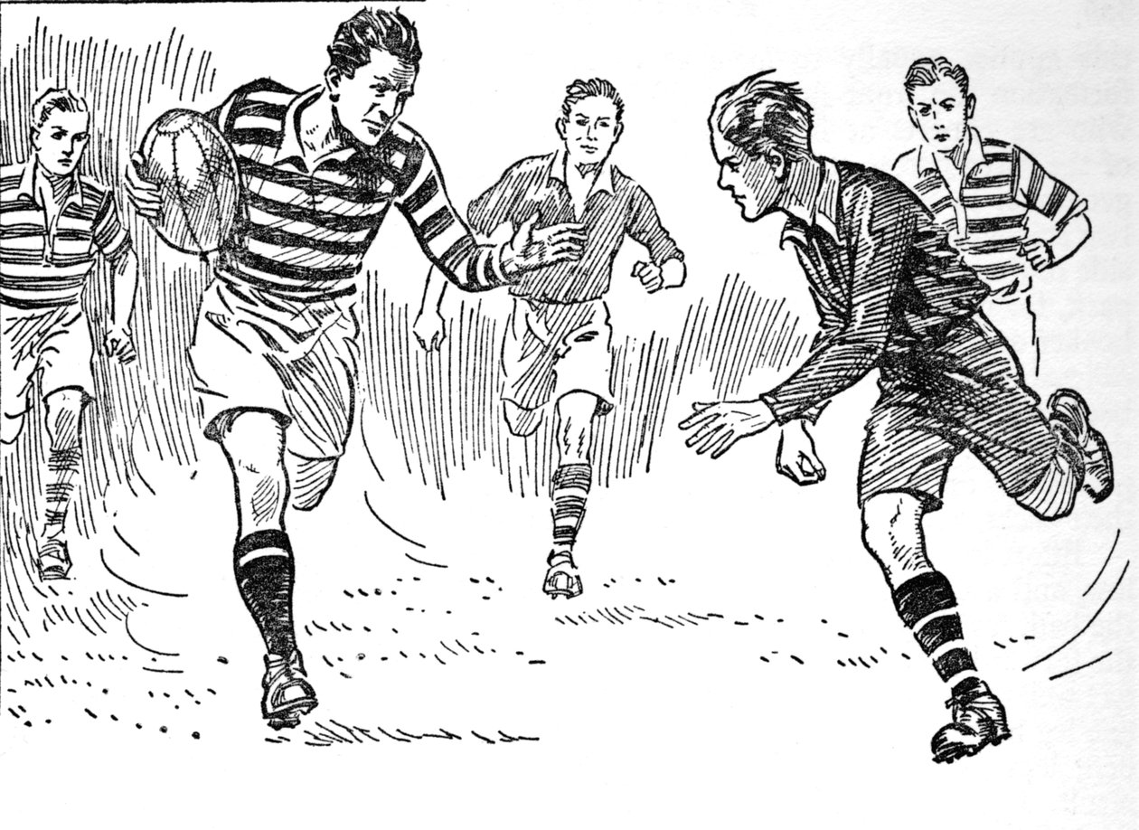 Rugbyfotball, 1937 av Unbekannt