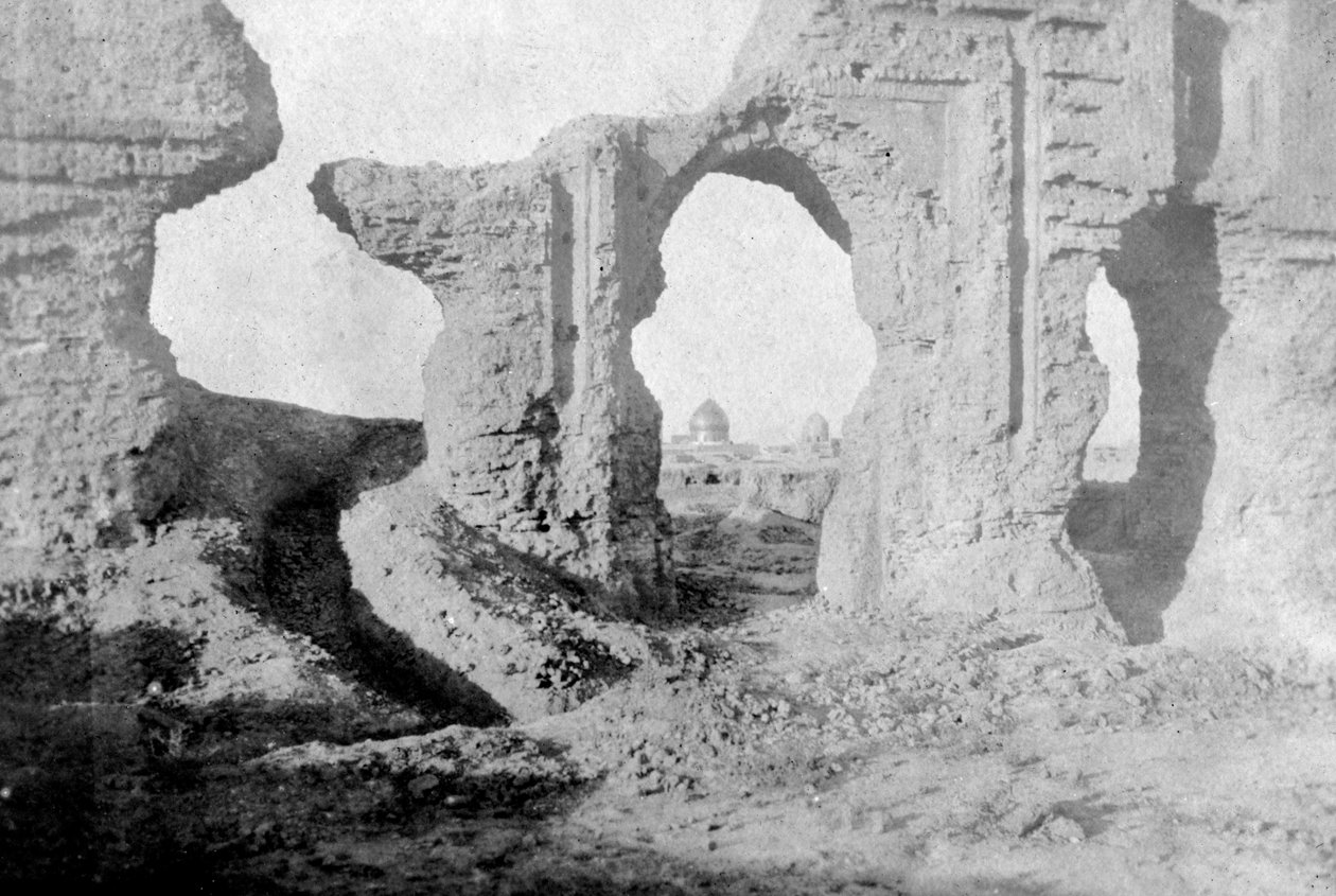 Ødelagte vegger i Den Enchanted Garden, like utenfor Samarra City, Irak, 1917-1919 av Unbekannt
