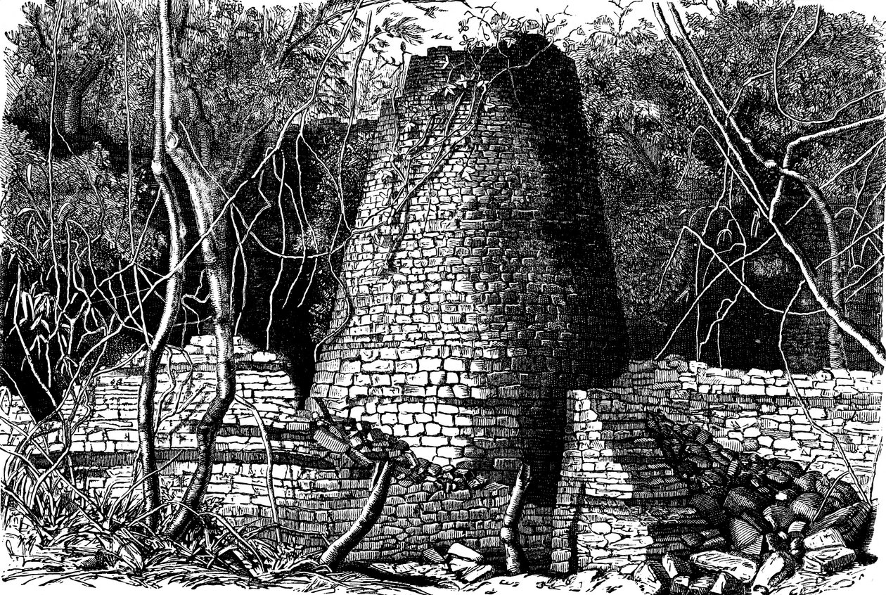 Ruinene av Great Zimbabwe, Afrika, 1892 av Unbekannt