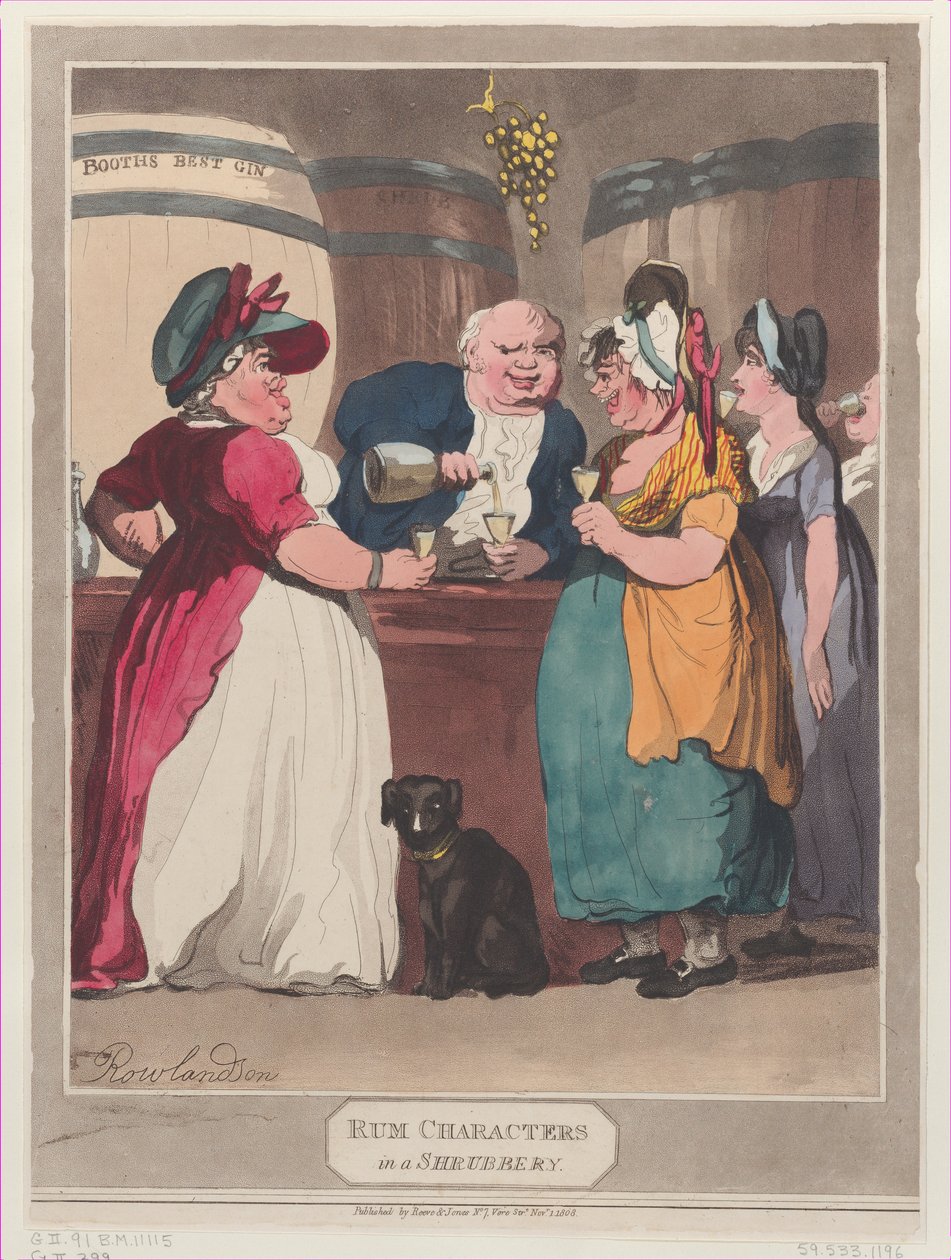 Rum Characters in a Shrubbery, 1. november 1808., 1. november 1808. av Unbekannt