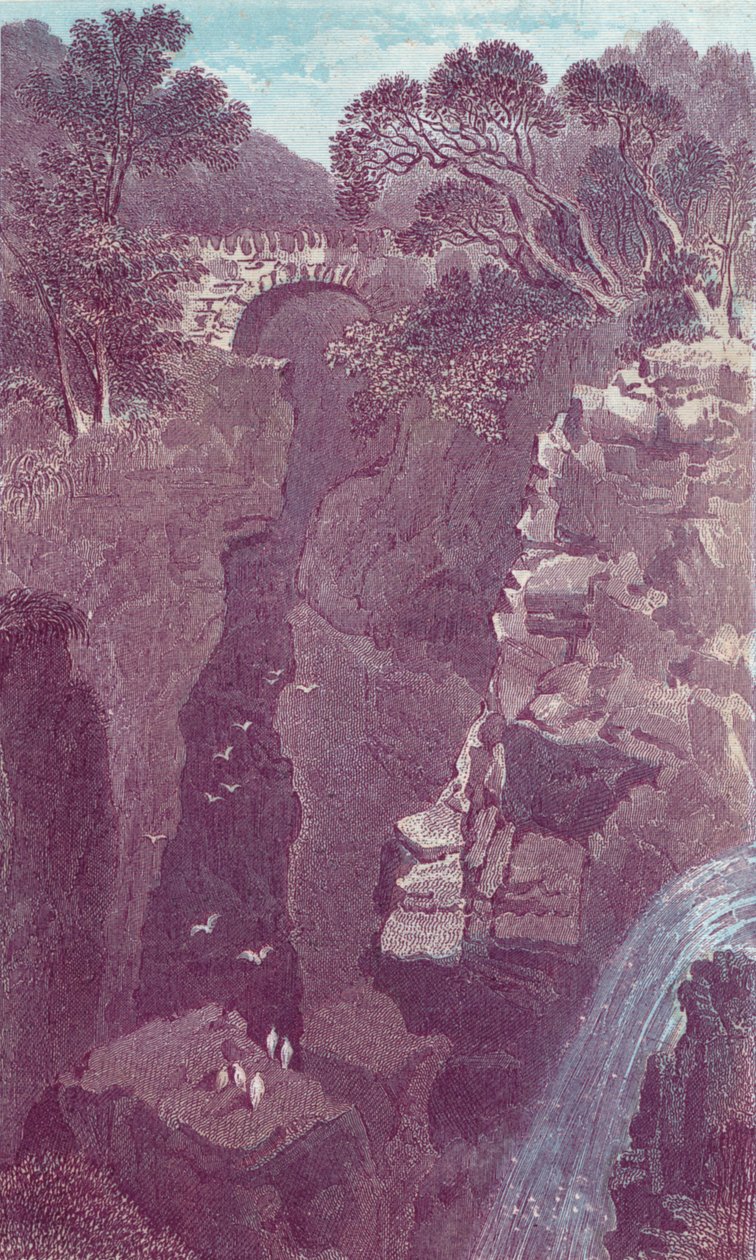 Rumlende bro. Dunkeld, 1800-tallet av Unbekannt