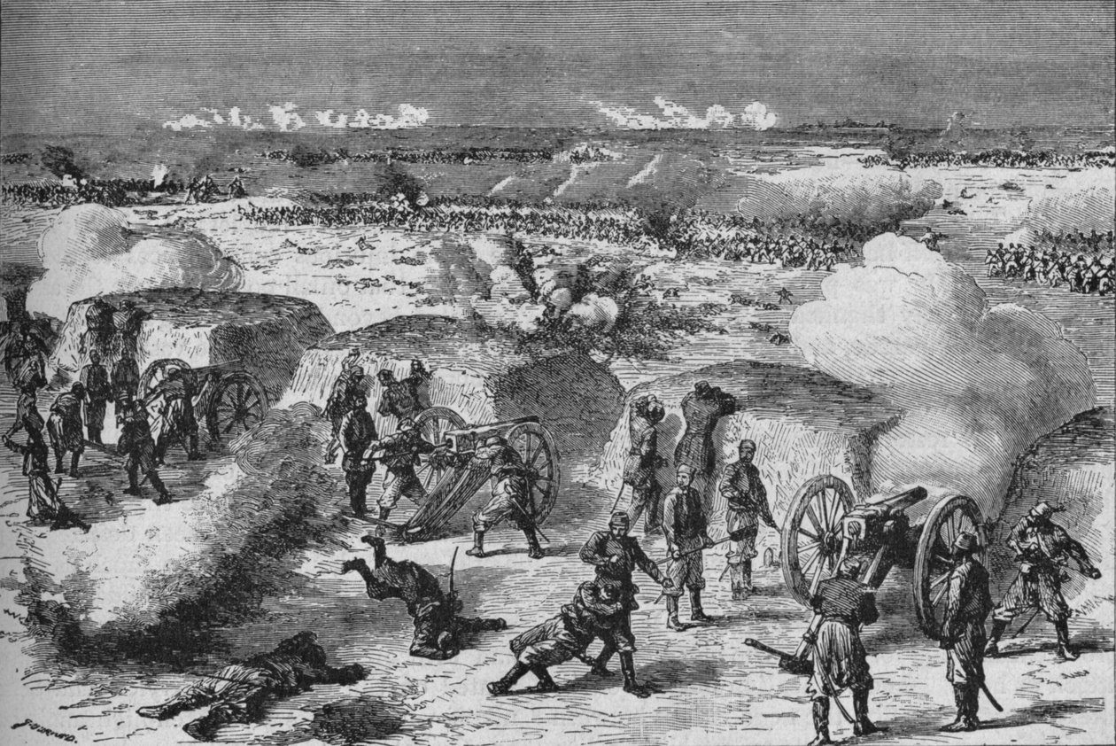 Russisk angrep på en tyrkisk redoubt, 1902 av Unbekannt