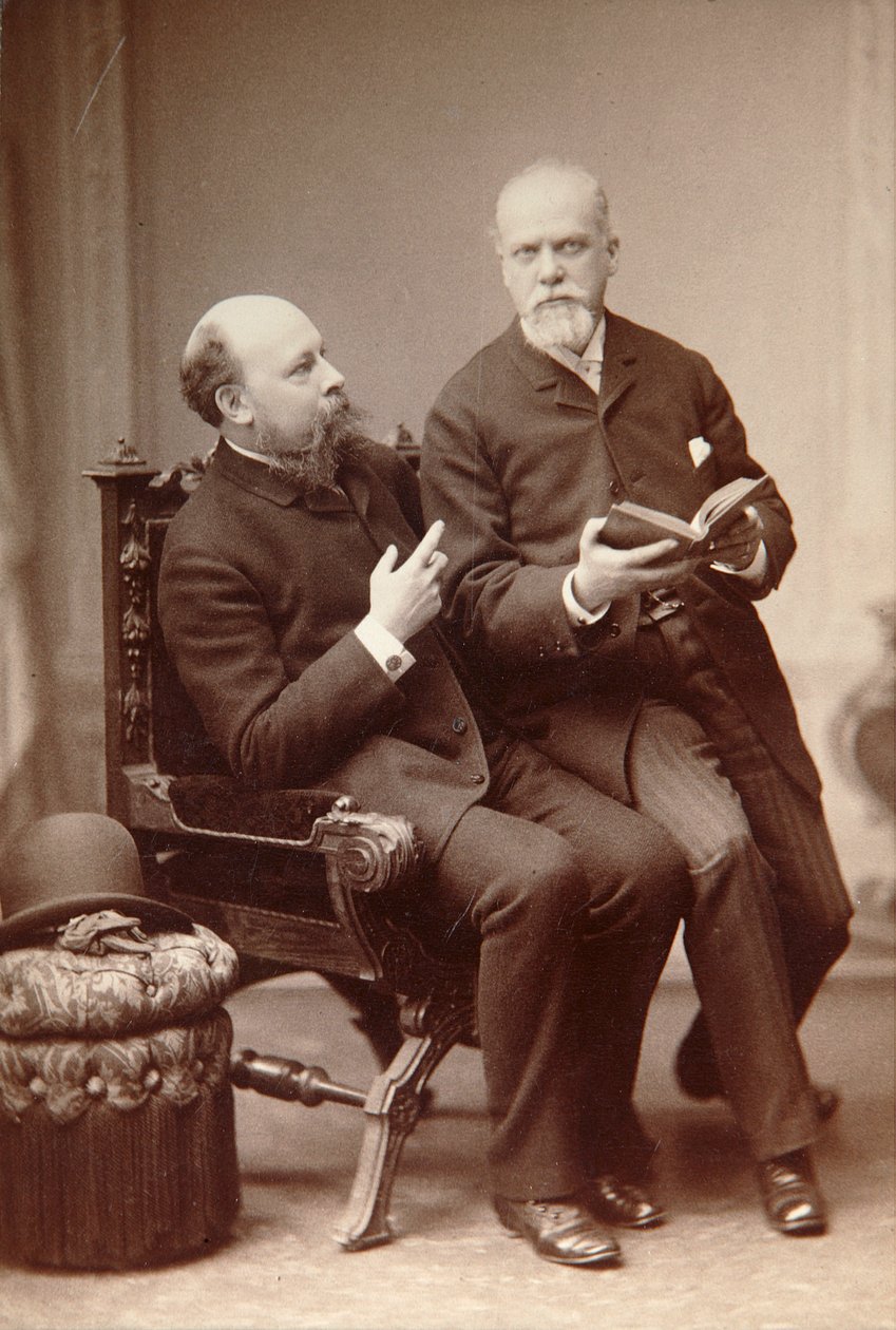 Den russiske kunstneren Pavel Shukovsky og historikeren Alexander Onegin, Weimar, Tyskland, sent på 1800-tallet. av Unbekannt