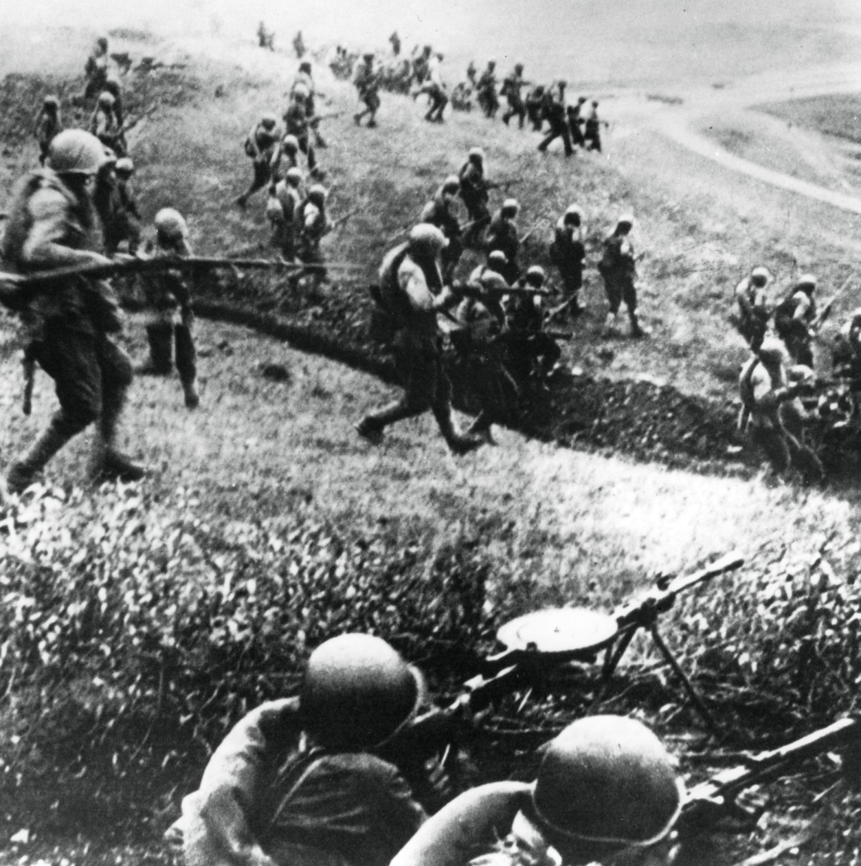 Russiske tropper på motangrepet, Mozdok-regionen, Nord-Kaukasus, september 1942 av Unbekannt