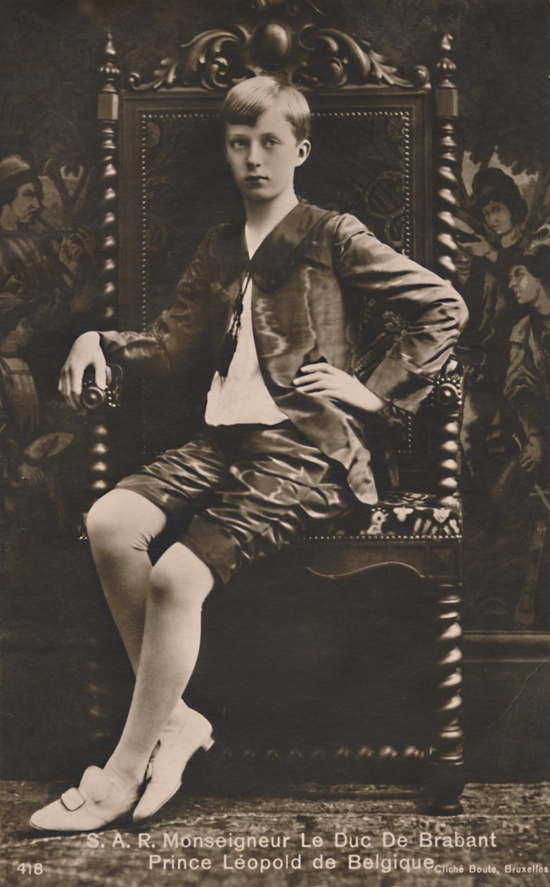 H.R.H. Monsignor Le Duc De Brabant Prins Leopold av Belgia, c1910. av Unbekannt
