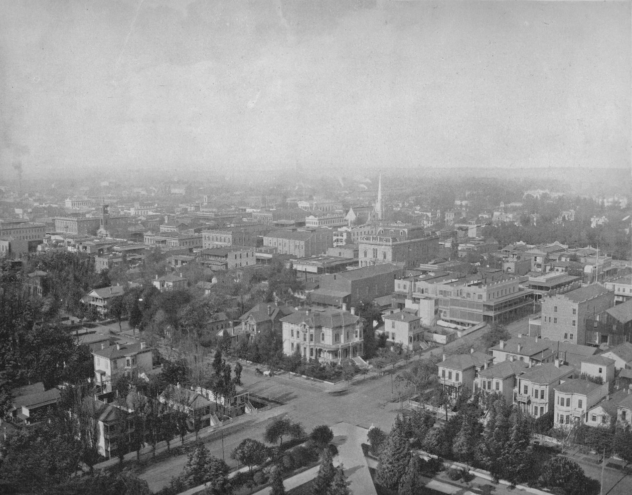 Sacramento, Cal., fra Dome of the Capitol, c1897. av Unbekannt