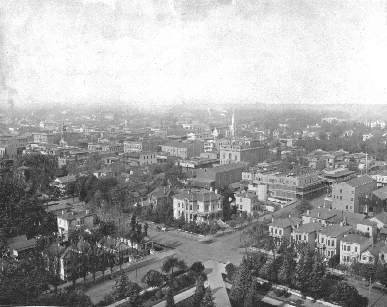 Sacramento, California, fra Dome of the Capitol, USA, ca 1900. av Unbekannt