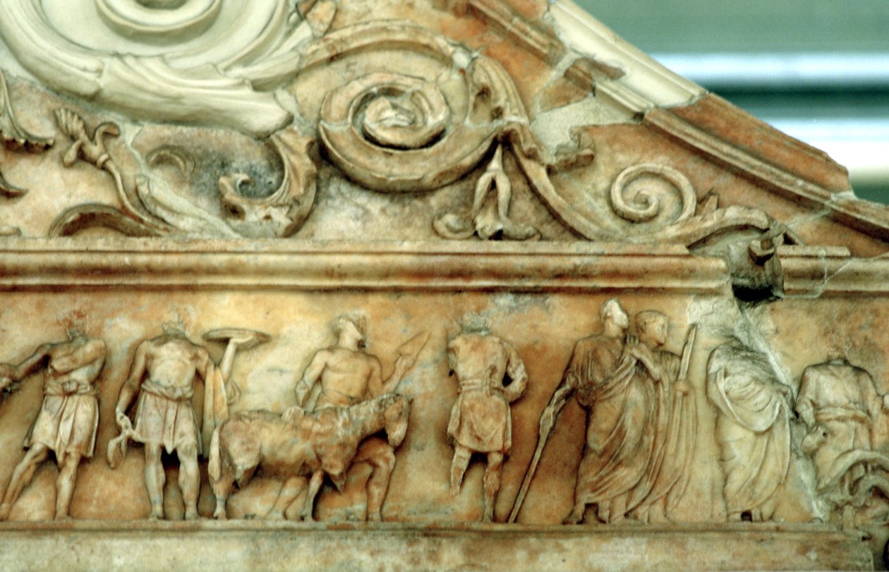 Offerscene fra Ara Pacis, Roma, 9 f.Kr av Unbekannt