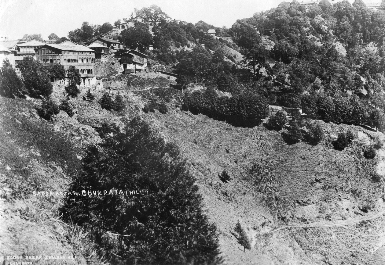 Sadar Bazar og Kalna Hill, Chakrata, 1917 av Unbekannt