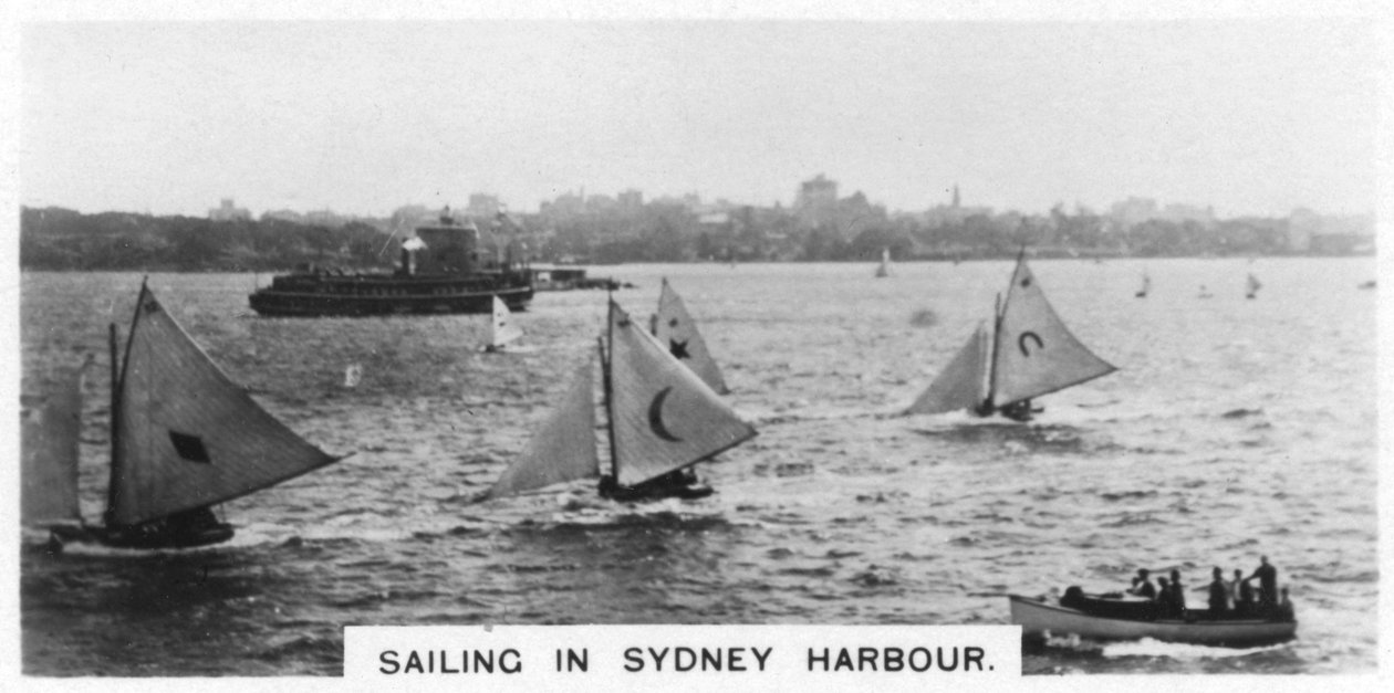 Seiling i Sydney Harbour, Australia, 1928 av Unbekannt