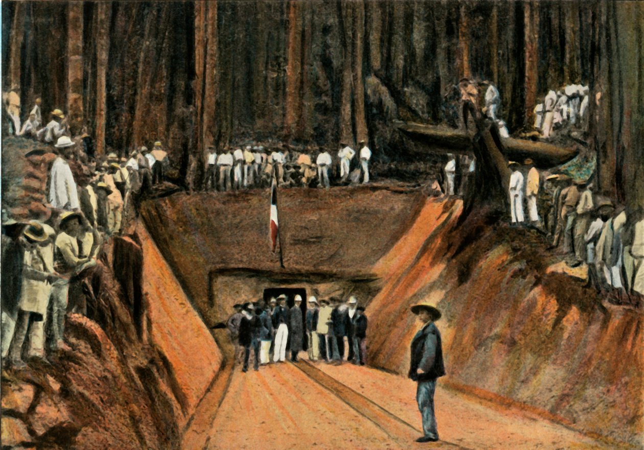 Saint-Elie. Innvielse De La Premiere Mine De Quartz, Saint-Elie. Den første kvartsgruven, 1900. av Unbekannt