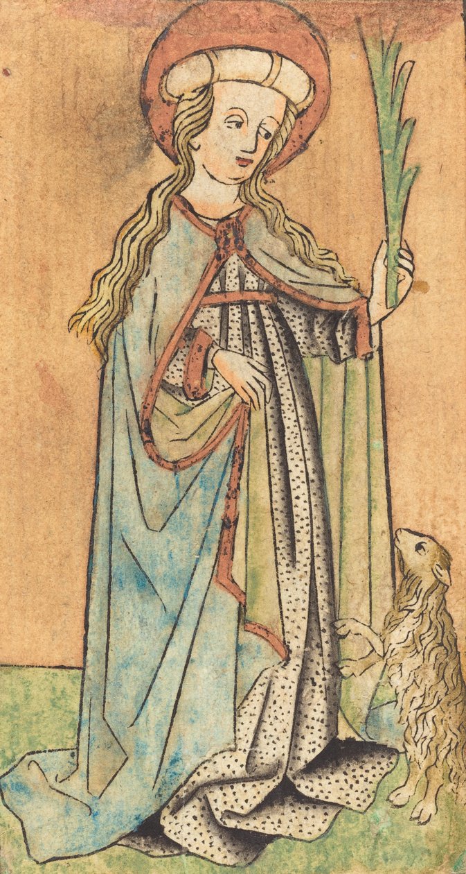 Saint Agnes, ca. 1450. av Unbekannt