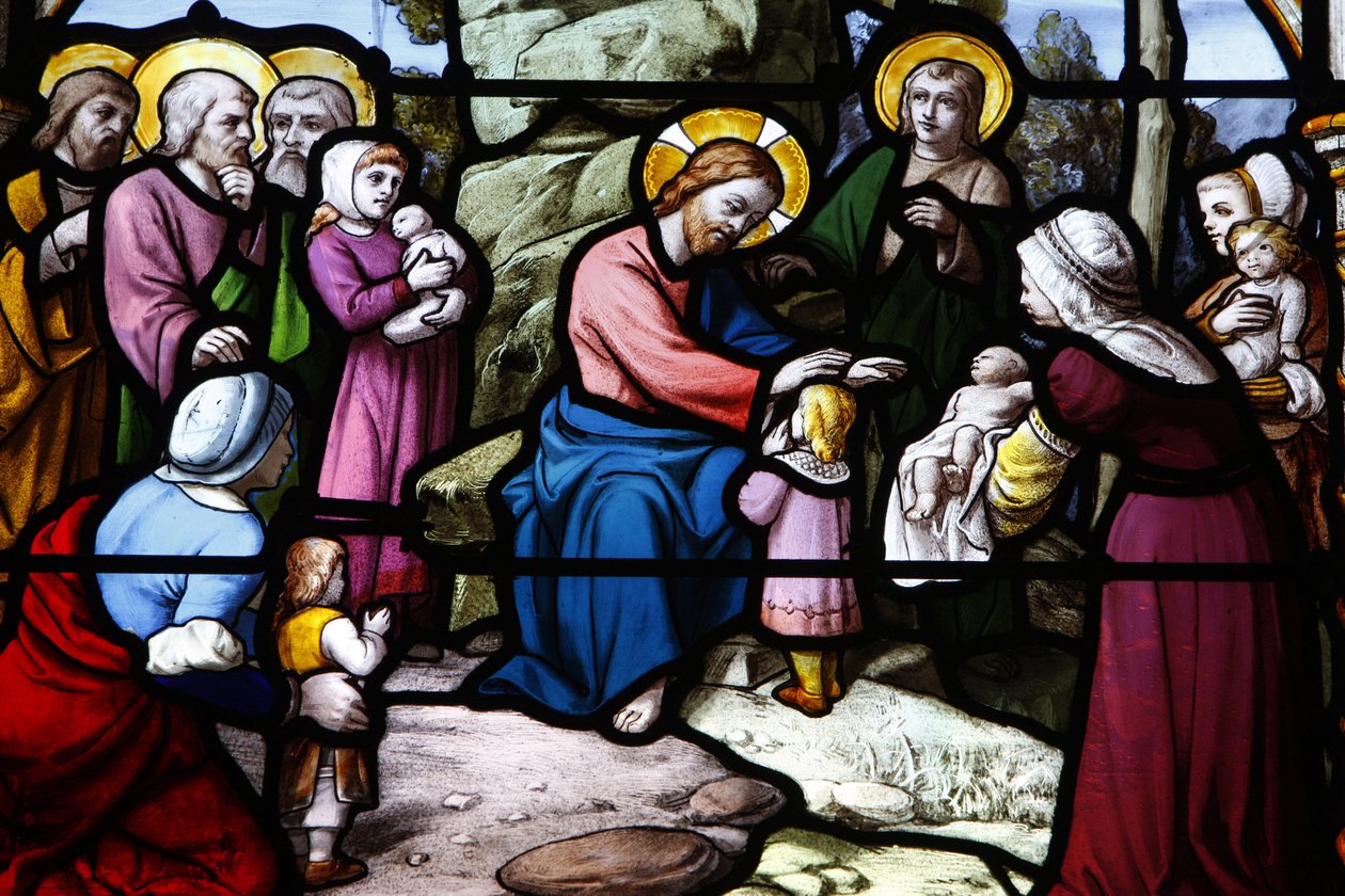 Saint Aignan Church Jesus velsigner barna, Chartres, Frankrike av Unbekannt