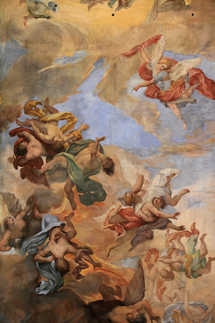 Saint Ambrose & Saint Charles-basilikaens takfreskomaleri, Roma, Italia av Unbekannt