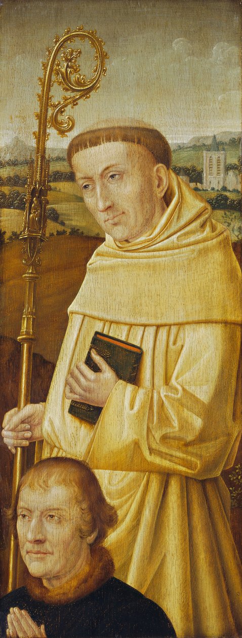 Saint Bernard med donor [forside], sannsynligvis tidlig på 1900-tallet. av Unbekannt