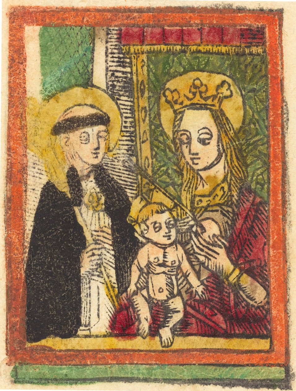 Saint Bernard med Madonnaen og barnet, 14801500. av Unbekannt