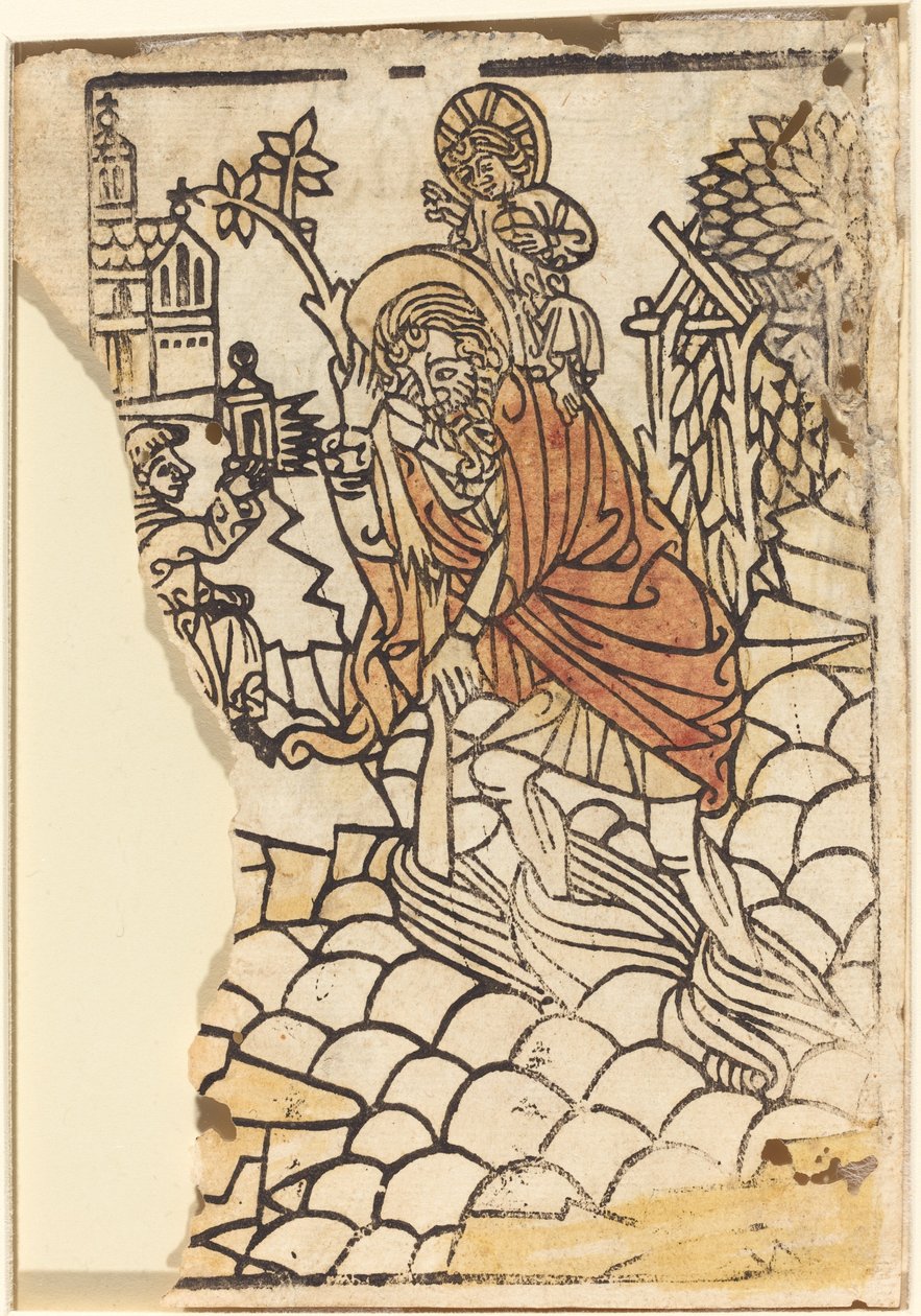 Saint Christopher [høyre], ca. 14501470. av Unbekannt
