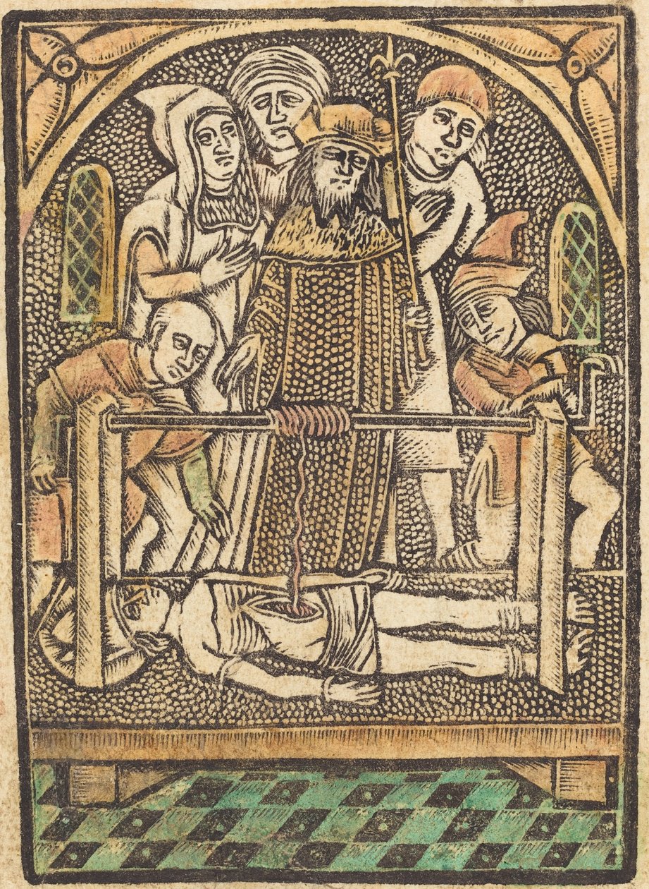 Den hellige Erasmus, ca. 14701480. av Unbekannt