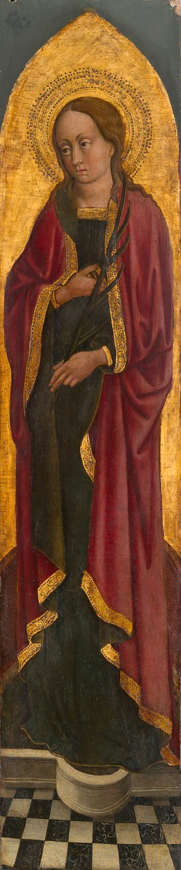 Saint Giustina av Padua fra en augustinsk altertavle, 145075. av Unbekannt