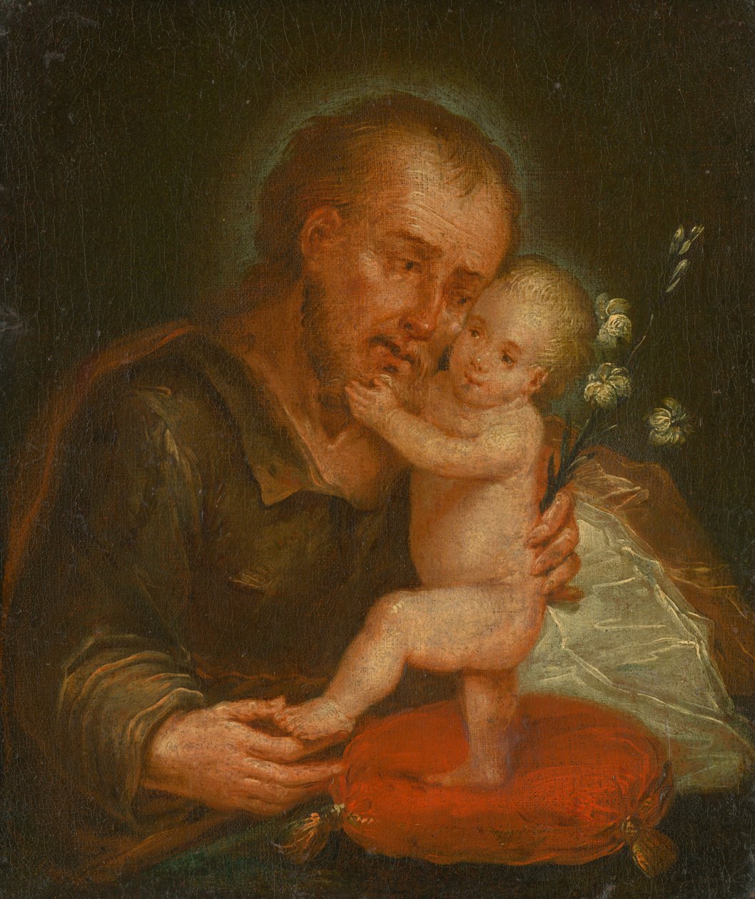 Saint Joseph med Jesusbarnet av Unbekannt