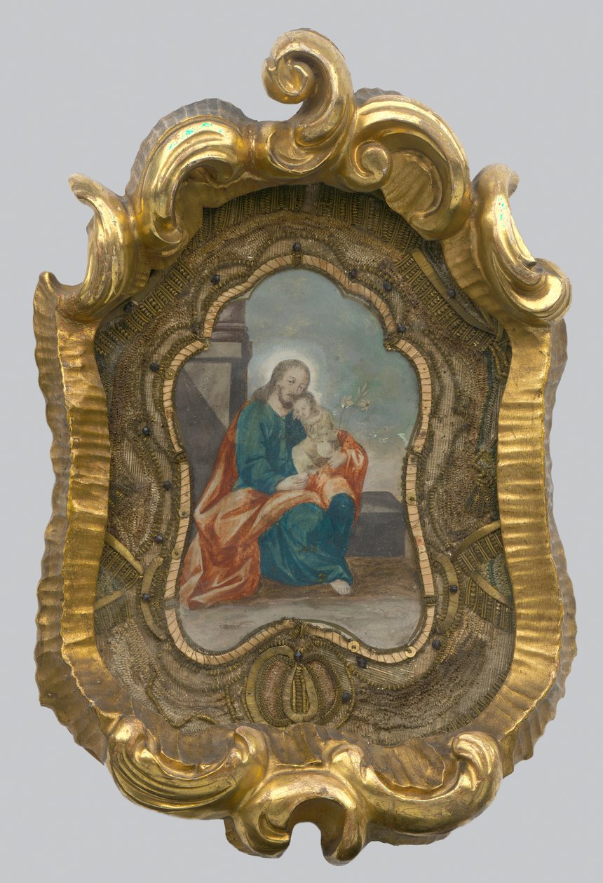 Den hellige Josef med Jesus av Unbekannt