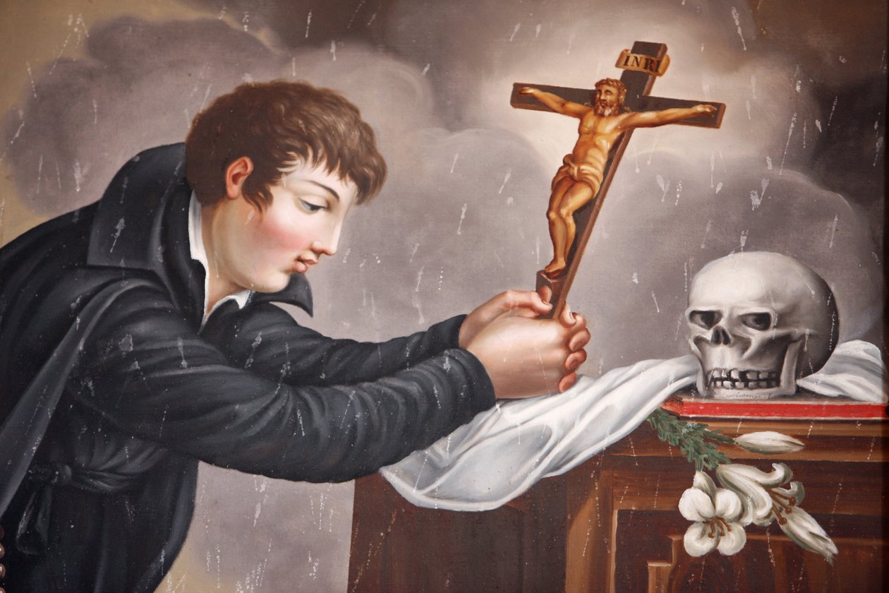 Saint Louis de Gonzague-maleri av Ferraris. Frankrike av Unbekannt
