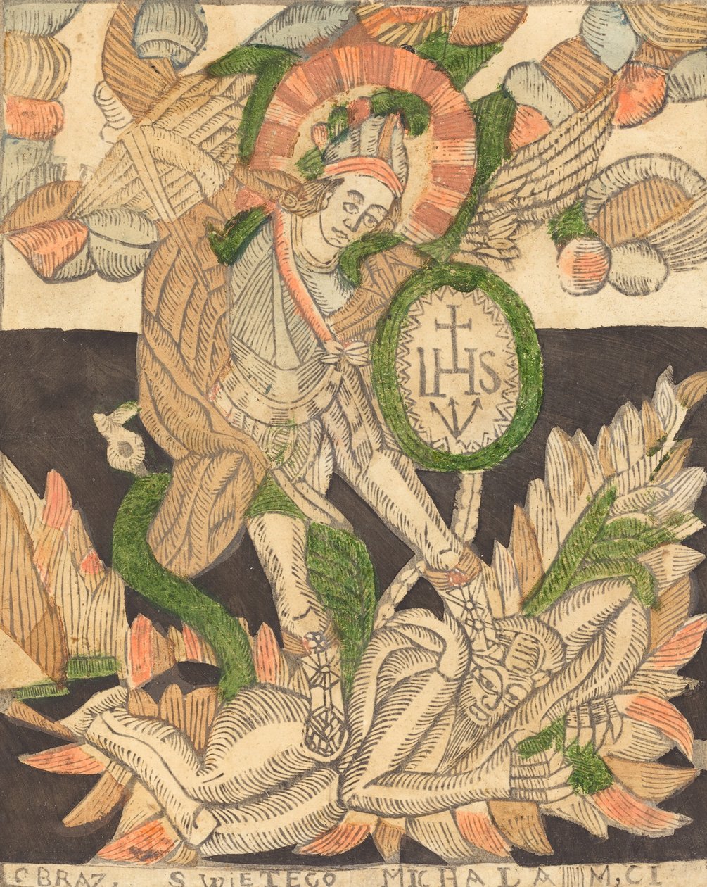 Saint Michael, 1400-tallet. av Unbekannt