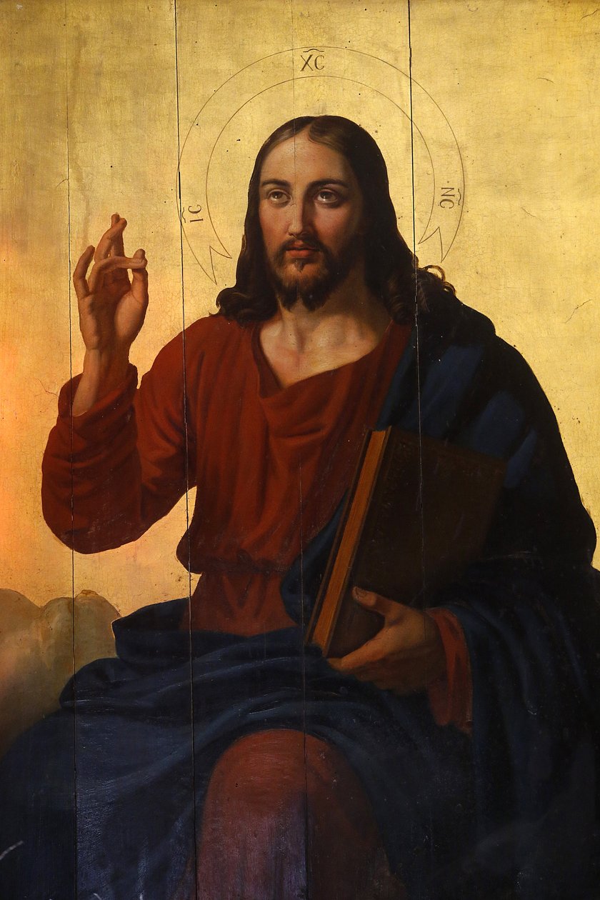 Saint Nicolas melkite kirke, Marseille. Jesus ikon. Frankrike av Unbekannt