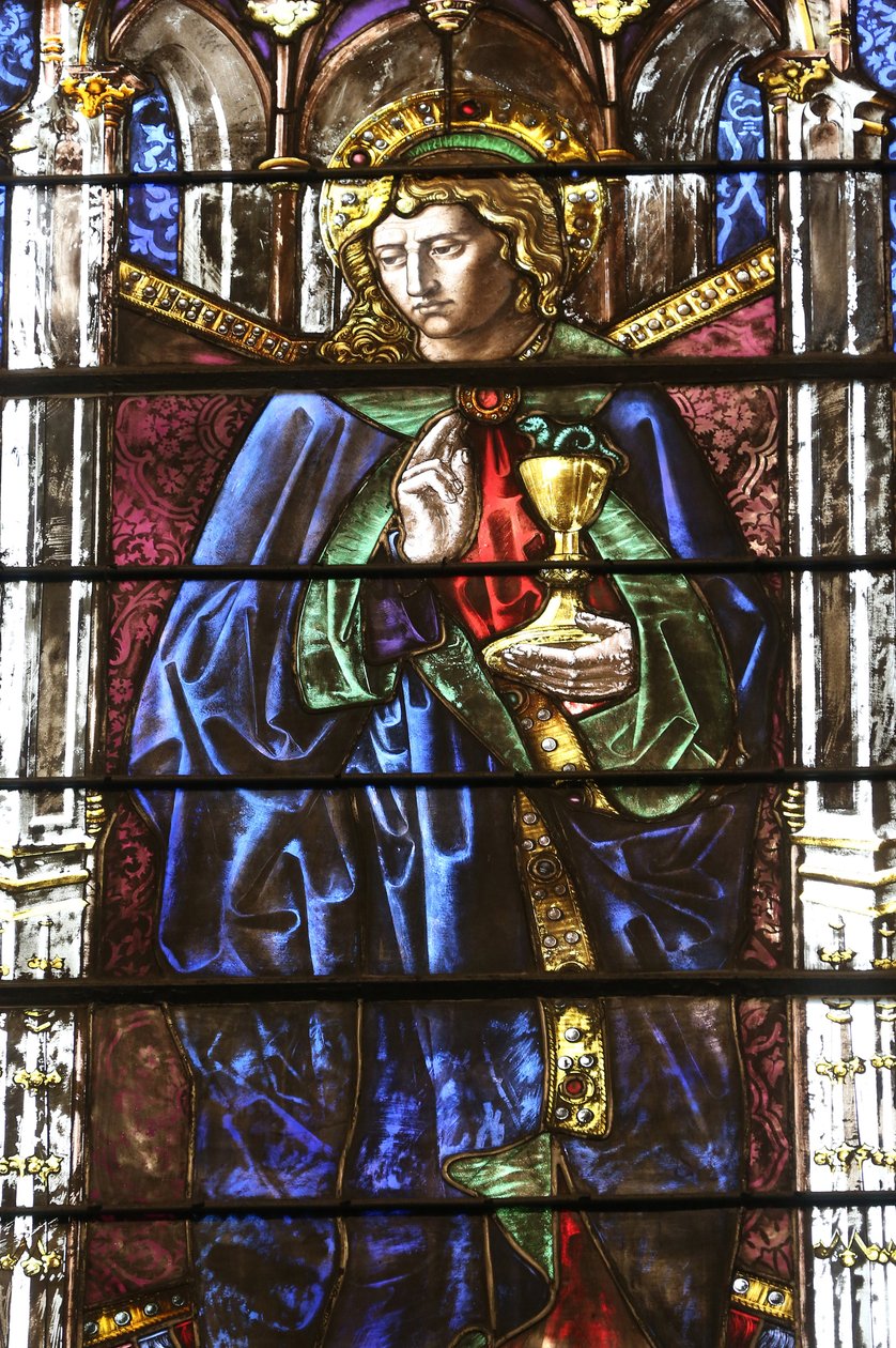 Saint Pierre katedral. Glassmaleri. Saint John. Genève. Sveits av Unbekannt