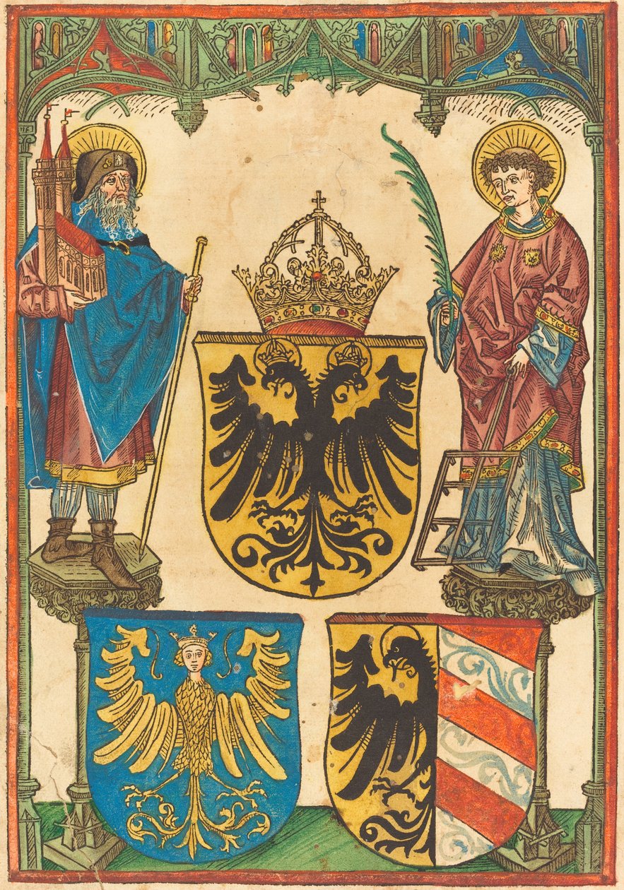 Saint Sebaldus og Saint Lawrence, ca. 1480. av Unbekannt