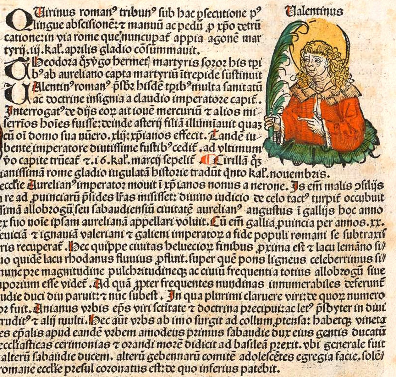 Saint Valentine fra Nürnberg-krøniken, 1493 av Unbekannt