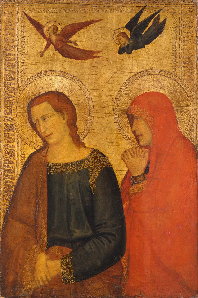 De hellige Johannes evangelisten og Maria Magdalena, ca. 1335-45. av Unbekannt