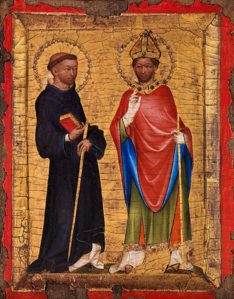 De hellige Procopius og Adalbert, K. ೧೩೪೦- ೫೦. av Unbekannt